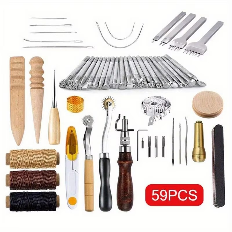 Groover Stitching Tool - مجموعة أدوات الحرف الجلدية المكونة من