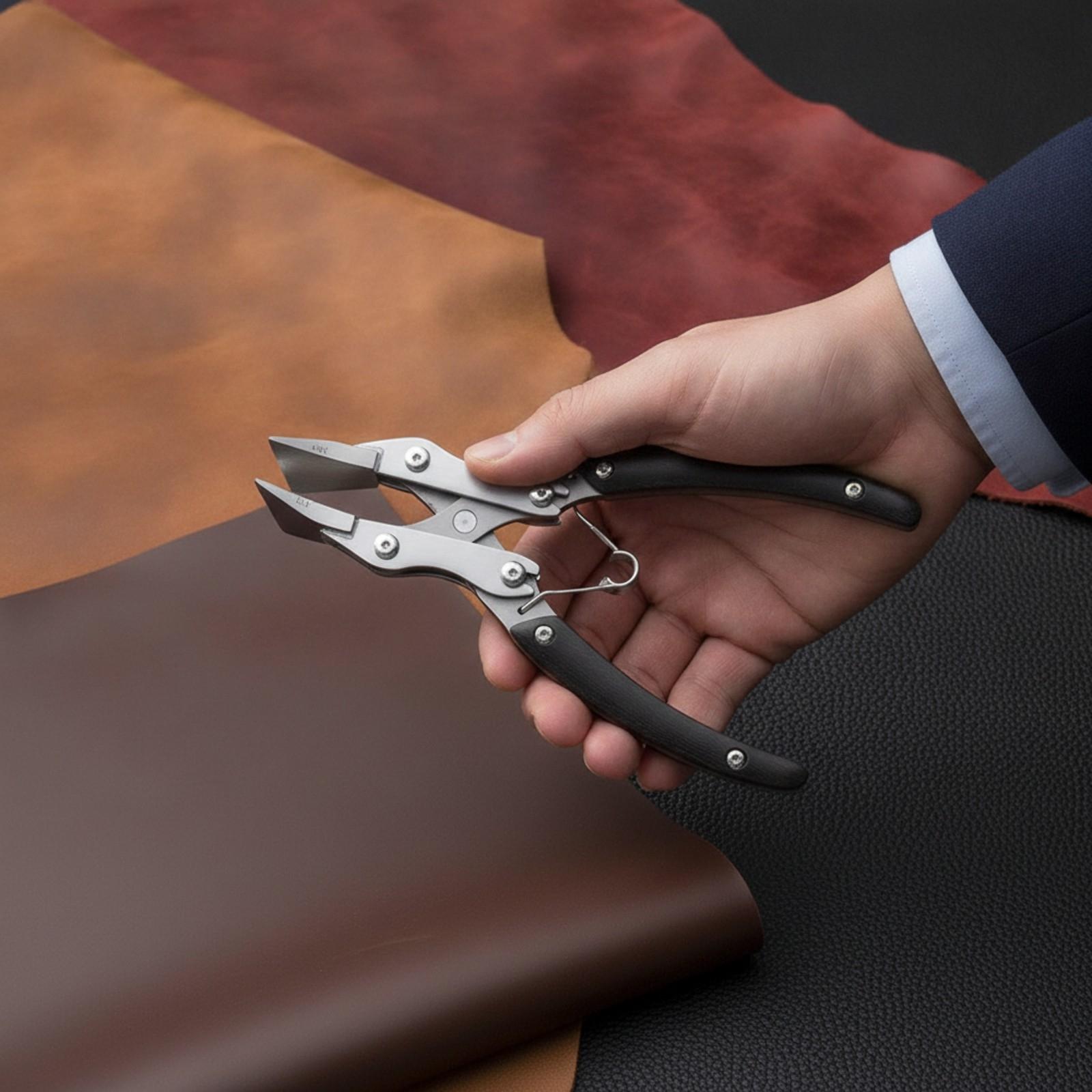 Leatherwork Hand Press - كماشة ذات رأس مسطح، أداة للحرف