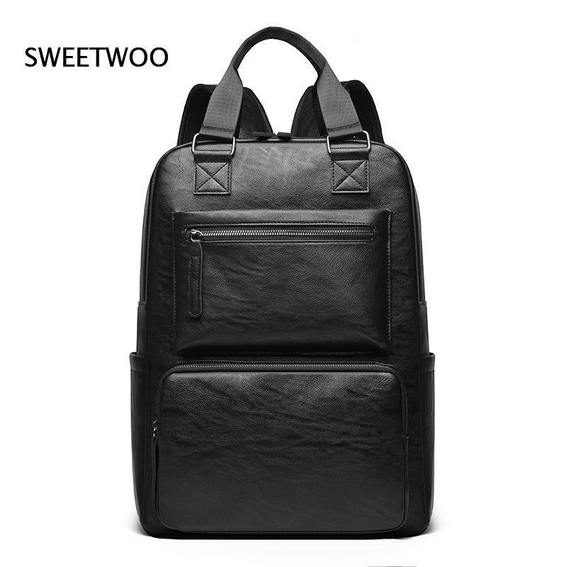Leather Work Rucksack Mens - حقيبة ظهر رجالية من الجلد الصناعي