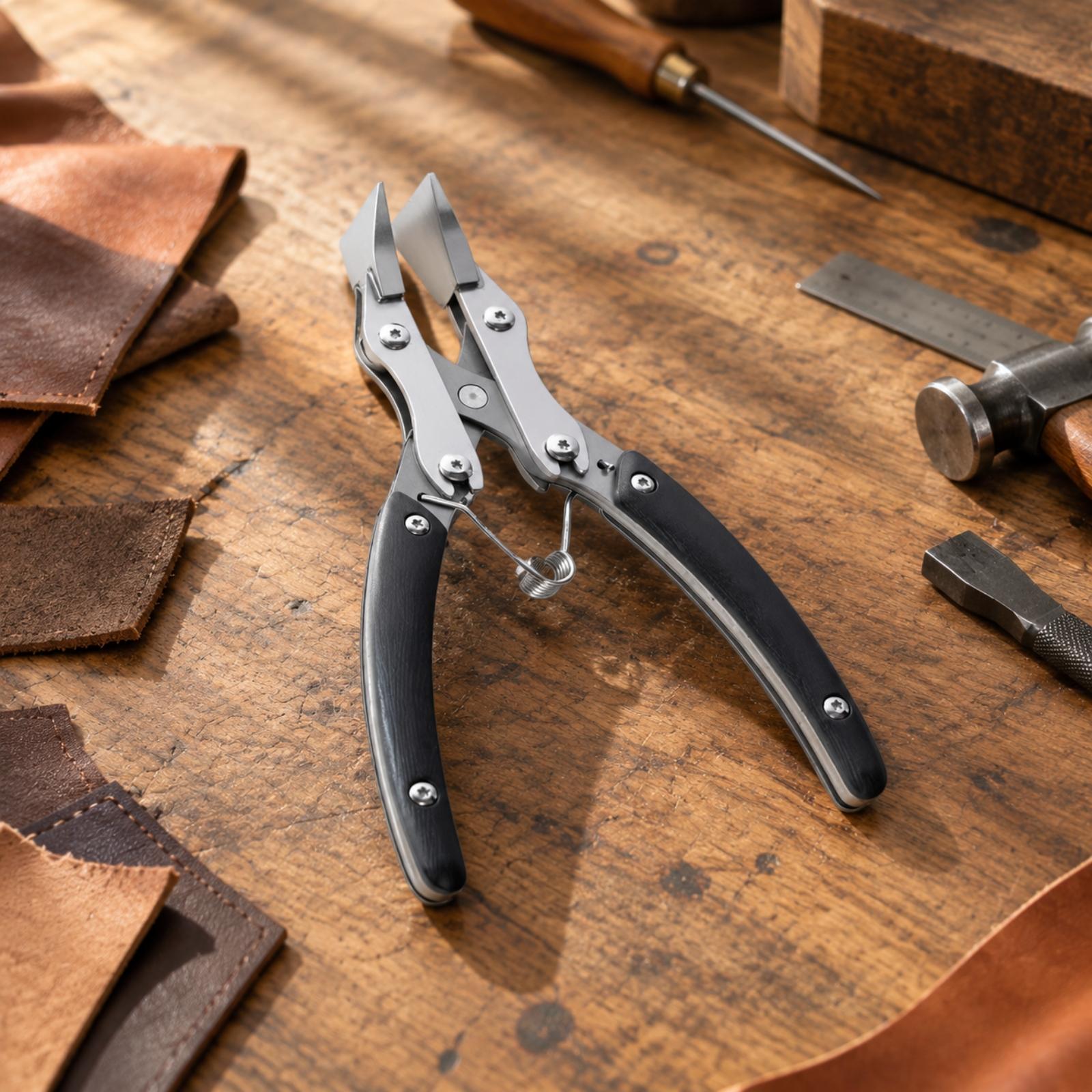 كماشة ذات رأس مسطح، أداة للحرف - مراجعة Leatherwork Hand Press وسعره