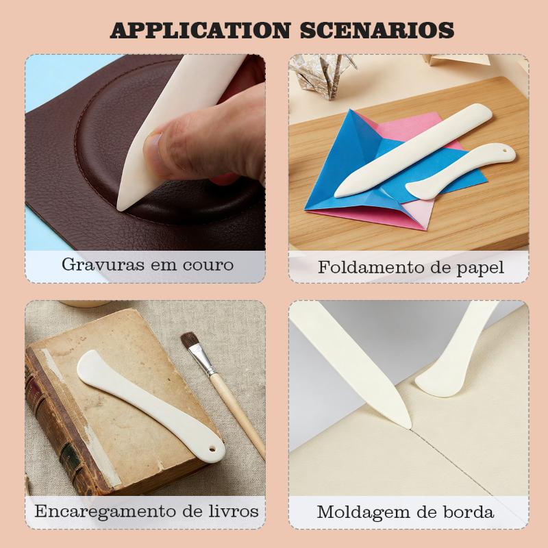 قطعتان من أدوات طي العظام الجل - مراجعة Bone Folder Tool وسعره