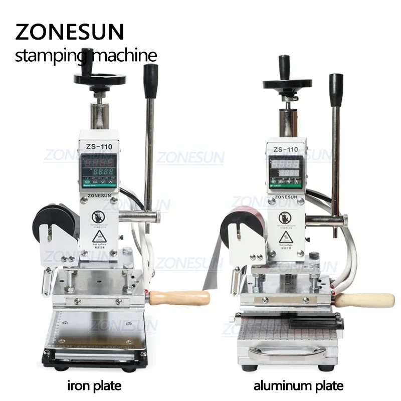 ZONESUN ZS110 الساخن احباط ختم - مراجعة Leatherwork Hand Press وسعره