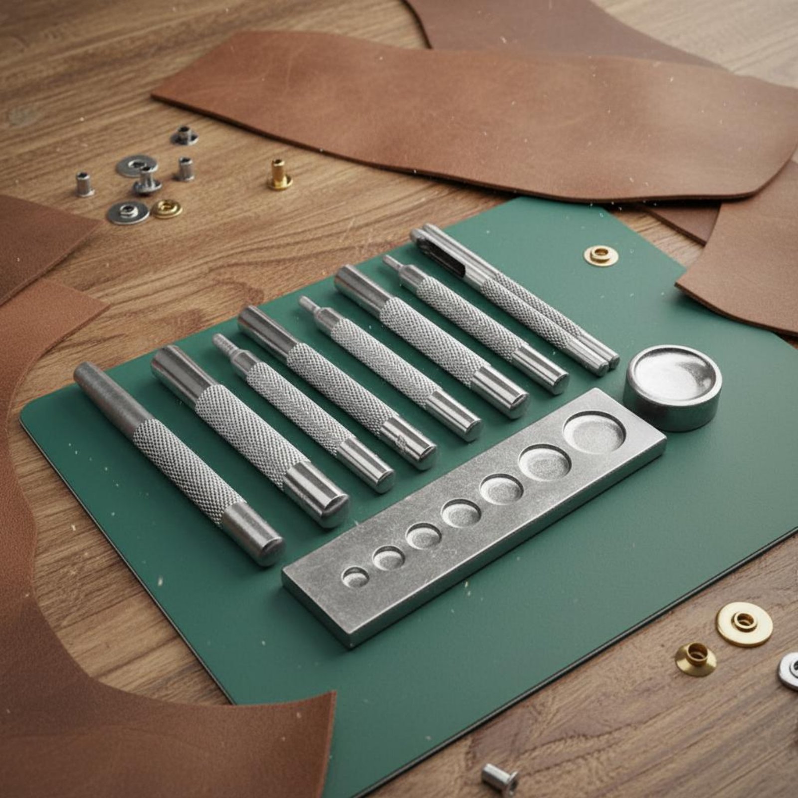 طقم أدوات تثبيت مشابك الجلد من - مراجعة Rivet Setter Tool وسعره