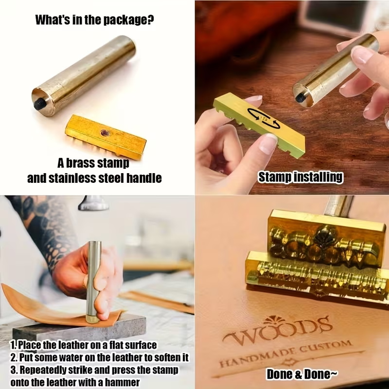 ختم حديدي مخصص بشعار العلامة ا - مراجعة Leatherwork Hand Press وسعره